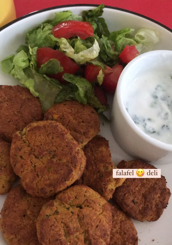 Una foto de Falafel de garbanzos Vegan al horno