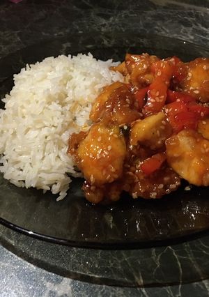 Kínai édes-savanyú csirke recept fotója