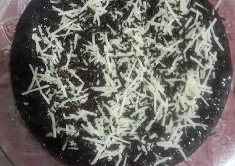 Brownies kopi no mixer no oven