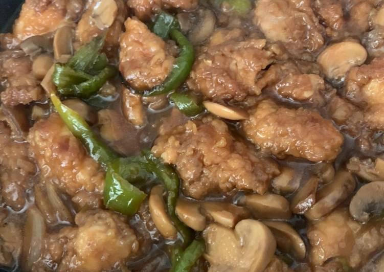 Pechuga de pollo con soja