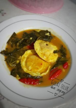 Foto resep Gulai telur daun singkong