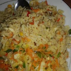 A picture of Coconut fried rice.