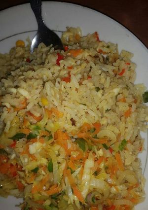 A picture of Coconut fried rice.