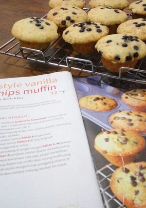 Foto resep Bakery style vanilla chocochips muffin (tintin rayner's)
