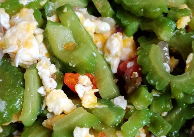 Resep Tumis Pare dan Telur Tidak Pahit😋 Anti Gagal