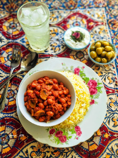عکسی از دستور خوراک چولی (لوبیا چیتی،گوشت چرخ کرده)
