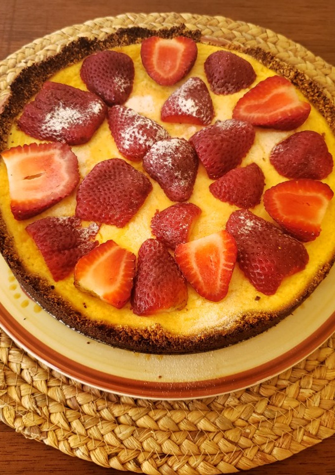 Una foto de Cheesecake sin Azúcar sin gluten