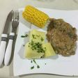 Zapallitos con salsa blanca