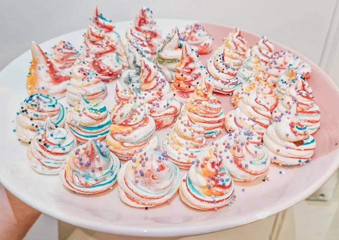 Meringues colorées 🎨