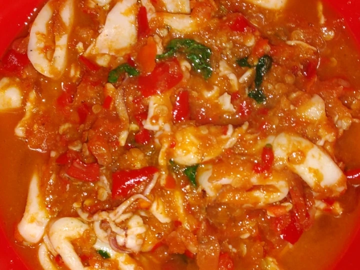 Cara Gampang Menyiapkan Resep Sambal cumi balado yang  Bikin Ketagihan Anti Ribet, Mantap Sekali