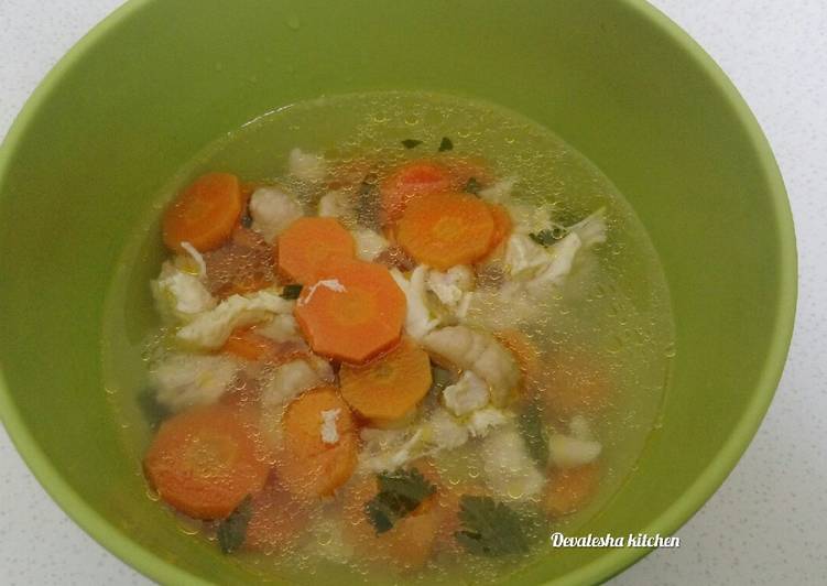 Resep masakan 94. Sup Ayam Wortel | Langkah Membuat 94. Sup Ayam Wortel Yang Enak dan Simpel