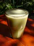 Licuado de banana y matcha