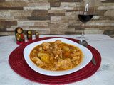Guiso de arroz con pollo
