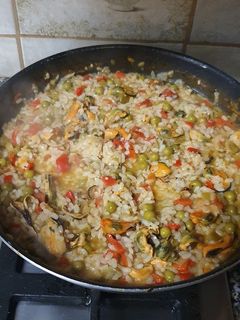 Una foto de Arroz rápido con mejillones