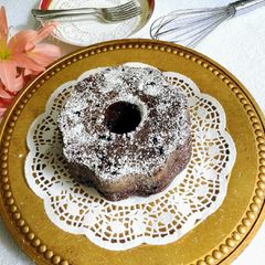 A picture of Eggless Butterless Bottle Gourd Cocoa Cake.