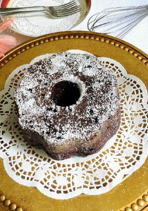 A picture of Eggless Butterless Bottle Gourd Cocoa Cake.