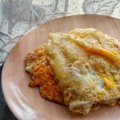 A picture of Tapioca and Egg Omelette.