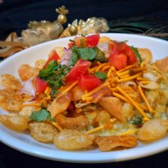Aloo tikki chat A picture of Aloo tikki chat.