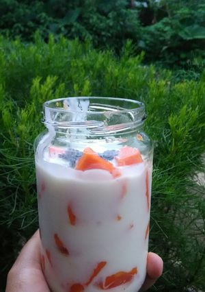 Foto resep Pepaya Siram Yogurt