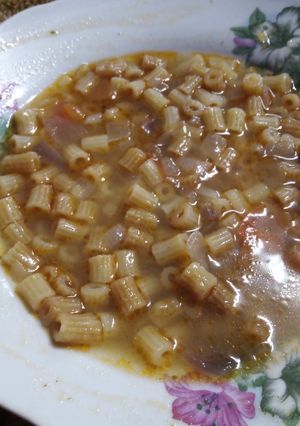 صورة لوصفة شوربة المعكرونة