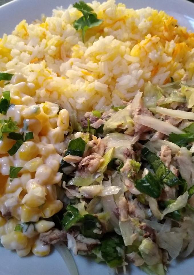 Una foto de Ensalada de jurel para almuerzo 👌🏼