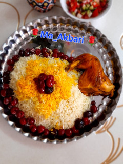 عکسی از دستور 🌱آلبالو پلو با مرغ