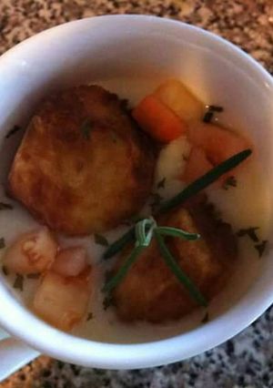 A picture of Cream of Shrimps.