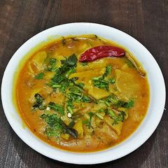 Dal Dhokli/ Varan Chikhlya/ Varanatil Fal A picture of Dal Dhokli/ Varan Chikhlya/ Varanatil Fal.