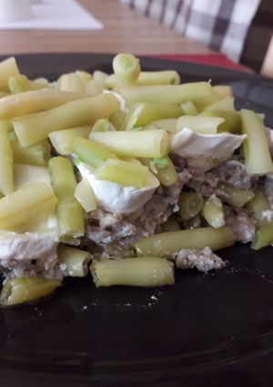 Egyszerű rakott zöldbab recept fotója
