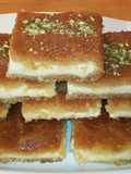 Maamoul Mad with Cream in a Pan
