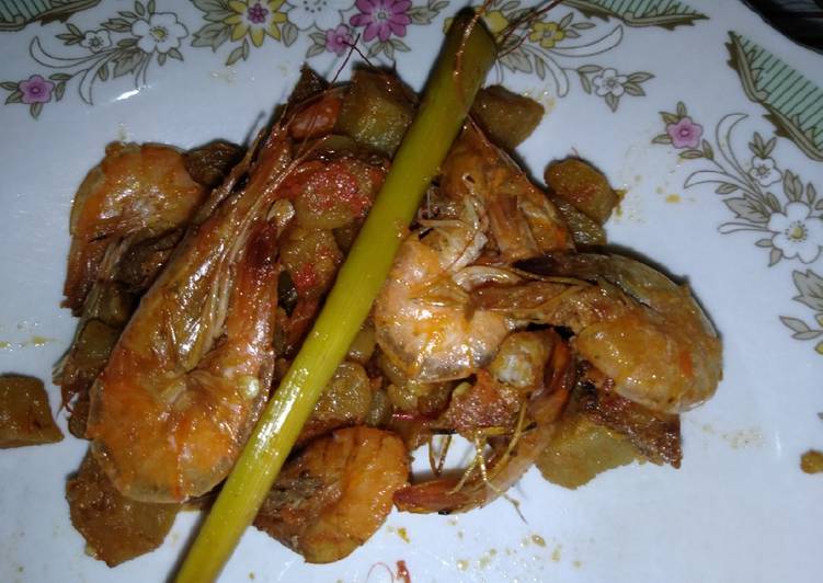 Resep Udang kentang balado Anti Gagal