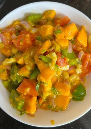 A picture of Tota puri Mango Salsa.