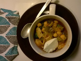 Sopa de tortilla con garbanzos