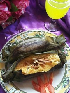 Foto resep Nasi bakar ayam bumbu sambal