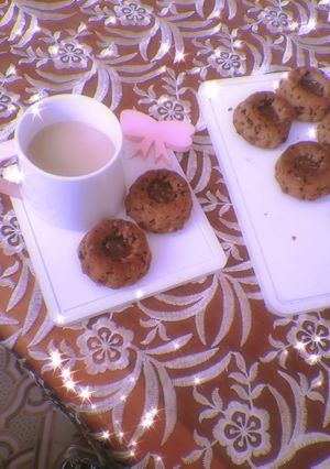 Une photo de Financiers tigrés au chocolat