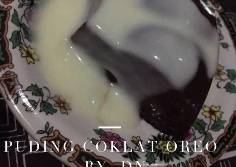 [3]. Puding oreo coklat dengan vla vanilla #twerkpuding