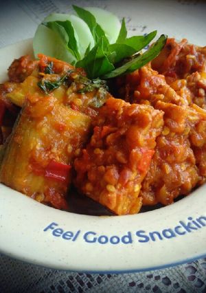 Foto resep Tempe & terong penyet