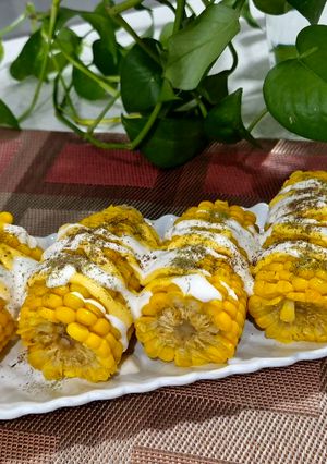 عکسی از دستور بلال آبپز با مایونز و آویشن🌽