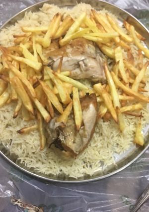 صورة لوصفة دجاج مع الرز