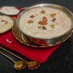 A picture of Delicious Poha Payasam/ Poha Kheer/ Rice flakes Milk Based Dessert ✨.