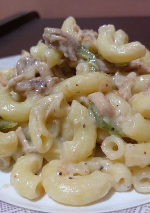 A picture of White sauce Macroni.