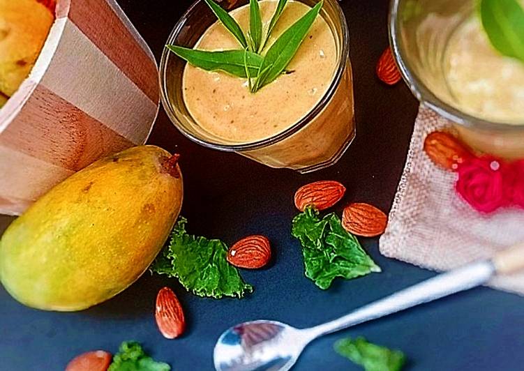 Easiest Way to Make Favorite Healthy Mango smoothie
