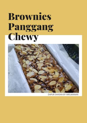 Foto resep Brownies Panggang Chewy