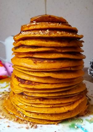 Une photo de 🥞🎃Pancakes d'Halloween au Potiron🎃🥞
