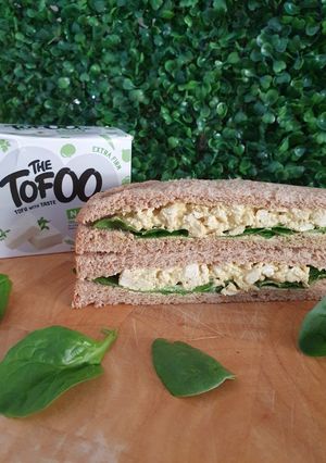 A picture of Tofu no egg mayo/salad vegan.