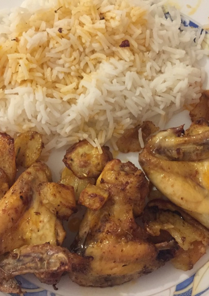 Una foto de Alitas de pollo adobadas al horno