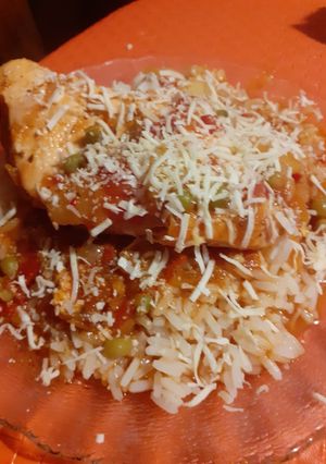Una foto de Arroz con pollo
