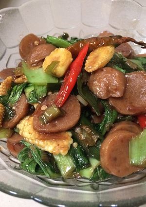 Foto resep Bokcoy baso saus teriyaki asal jadi