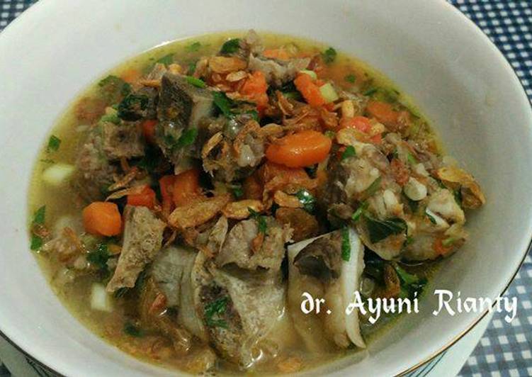 Resep Sop tulang bahan sederhana Anti Gagal