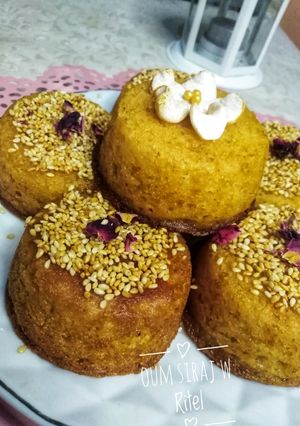 صورة لوصفة بسبوسة فردية فمول المادلان👌💕
